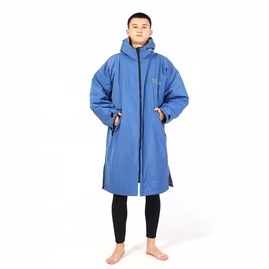 Халат для сушки с длинными рукавами, водонепроницаемое пончо для серфинга, халат для взрослых