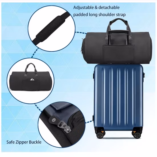 Трансформируемая сумка для одежды с плечевым ремнем, отделение для обуви, дорожные сумки для костюмов, спортивная сумка для одежды 2 в 1