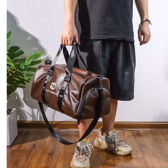 Роскошная кожаная дорожная сумка, унисекс, дорожная сумка на слинге, повседневная спортивная дорожная сумка